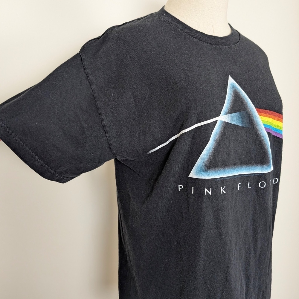 2000s Pink Floyd Band T-shirt Black Oversized Long Y2K - Picture 5 of 8